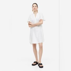 H&M White Mini Dress